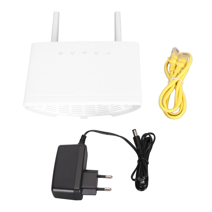 4G vezeték nélküli router, Jormftte, 300Mbps, több eszköz támogatása, fehér