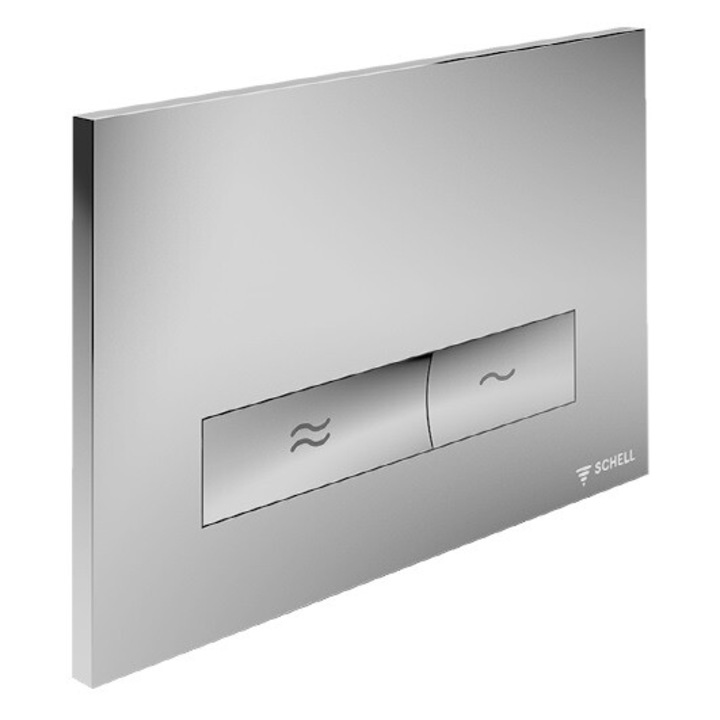 Placa Actionare Wc Montus Konkav Cromat Mat, Schell