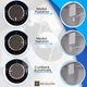 Bideu Mecanic Non-Electric REGALEON®, Ultra Slim, Apa Calda si Rece, Autocuratare, Portabil, Montaj Usor, cu Duze Duble, pentru Igiena Feminina si Masculina, Atasabil la Vasul de Toaleta, Alb