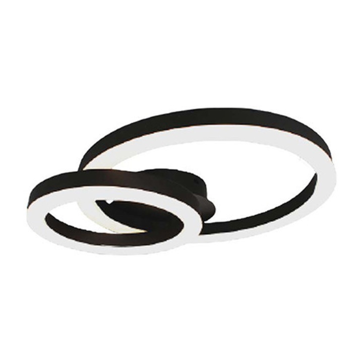 LED полилей 20W 3000K 45x10.5cm - черен