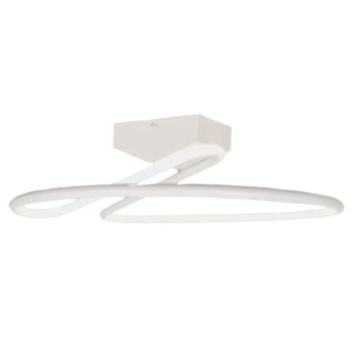 LED полилей 43W 4000K 52x22см - бял