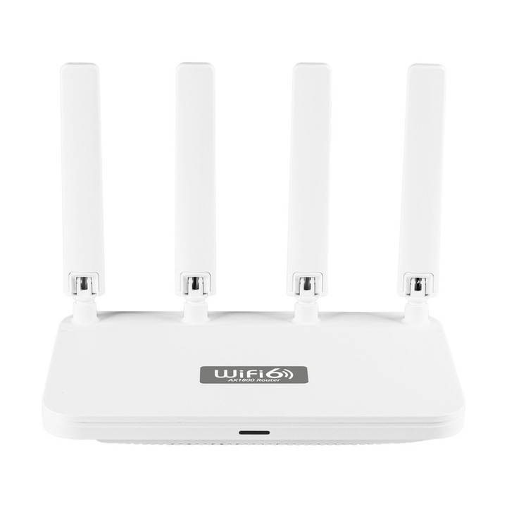 Mesh router AX1800 router wireless wifi 2.4g and 5.8ghz Dual-Band, Wi-Fi 6, 4 antennas, white color