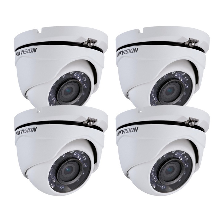 Sistem supraveghere video Hikvision full HD 4 camere, Ir 40m