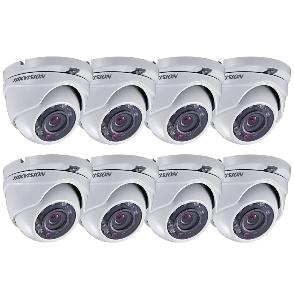 Kit Hikvision CCTV 8 camere dome TurboHD 1.3MP MK054-KIT04