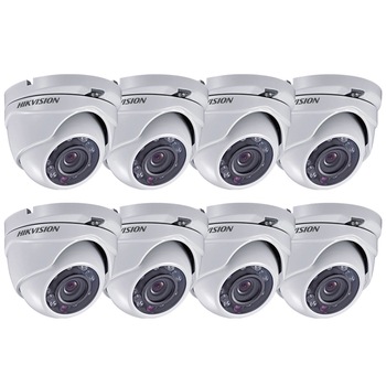 Kit Hikvision CCTV 8 camere dome TurboHD 2.0MP MK063-KIT13 Kit Hikvision CCTV 8 camere dome TurboHD 2.0MP MK063-KIT13