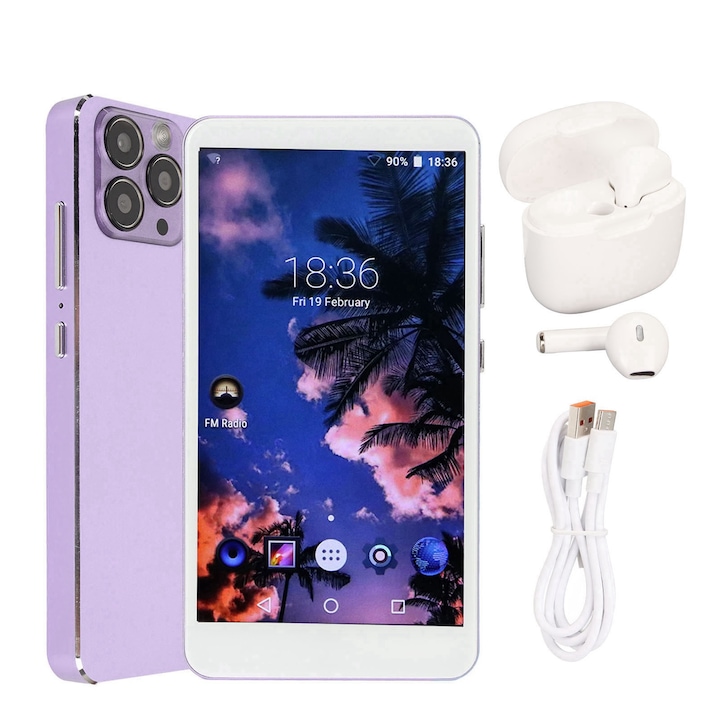MP4 lejátszó, 5.0 hüvelykes, 1 GB RAM, 8 GB ROM, 8 MP-es kamera, többszínű