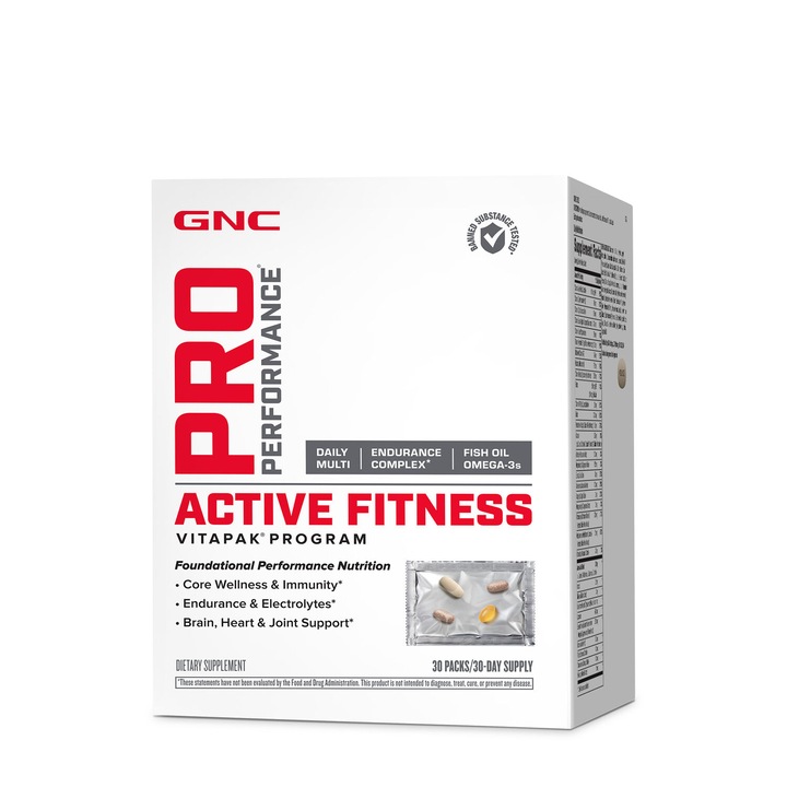 GNC Pro Performance® Active Fitness Vitapak® Program, Program Vitapak® pentru Persoane Active, 30 Pachetele