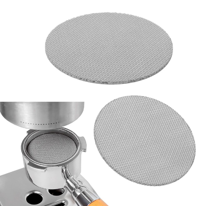 2 db rozsdamentes acél kávészűrő, 1 mm, 53 mm átmérőjű, Jormftte kávéfőzőhöz