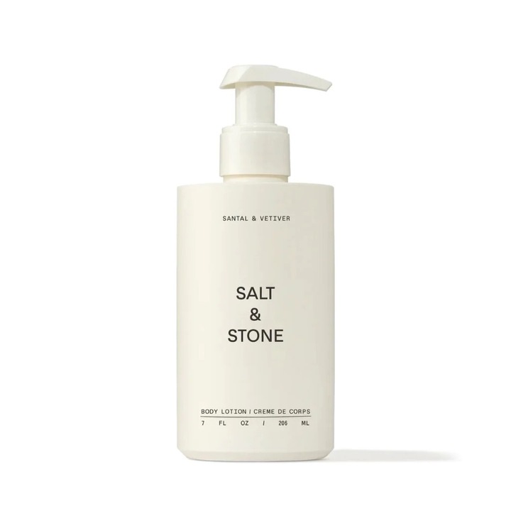 Hidratáló testápoló, Santal & Vetiver, Salt & Stone, 212 ml