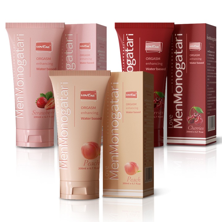 OEM Lubrikáns, barackcseresznye eper ízű, vízben oldódó síkosító, 200ml, 3 db (200ml Orális Víz alapú)