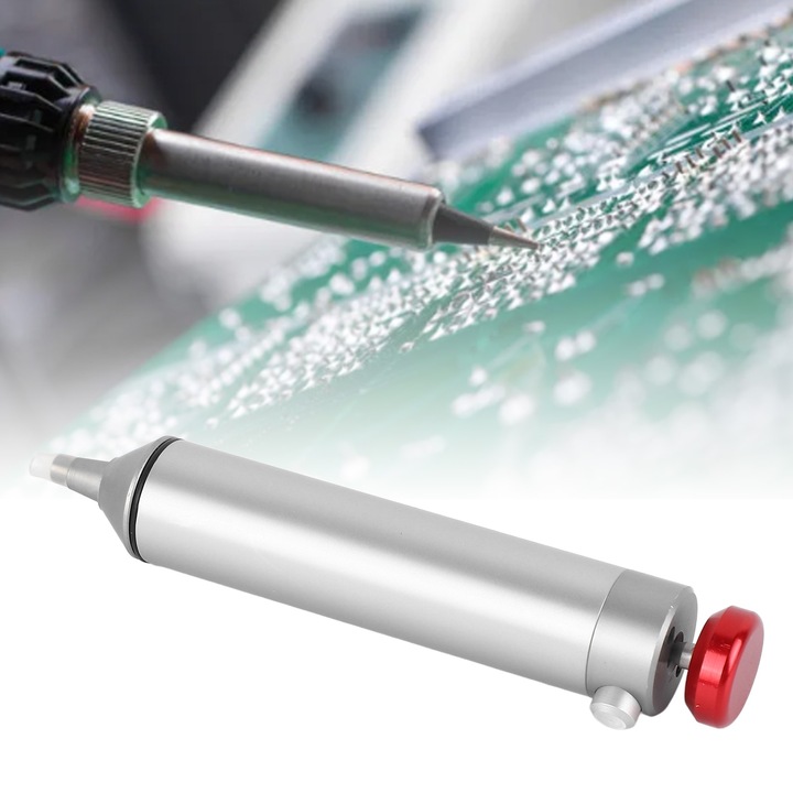 Forrasztásmentes vákuumszivattyú, alumíniumötvözet, erős szívás, hordozható forrasztáseltávolító eszköz barkácsolóknak