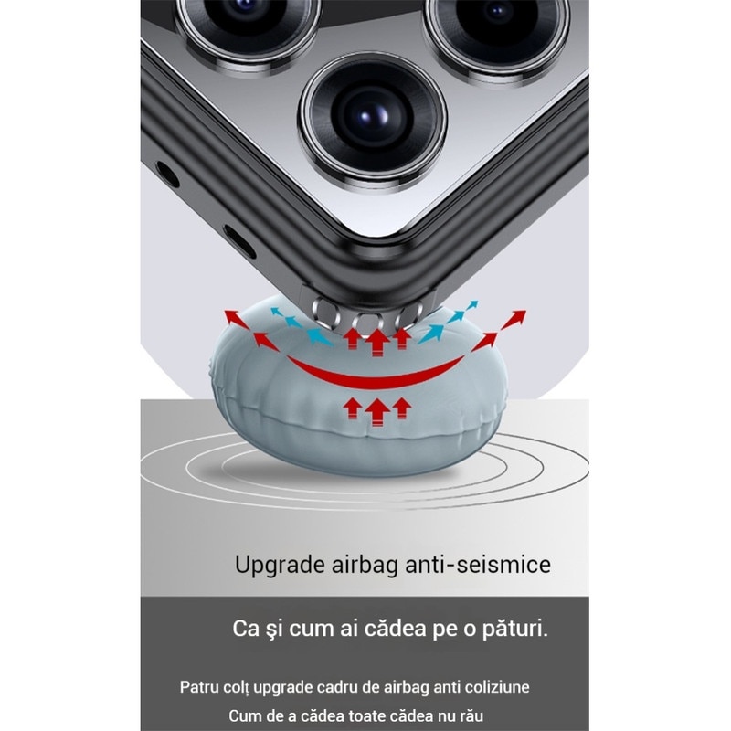 Husa compatibila cu Xiaomi 14T Pro, carcasa transparenta rezistenta la socuri cu suport inel magnetic. Husa pentru Xiaomi 14T Pro din silicon moale/TPU -Transparent