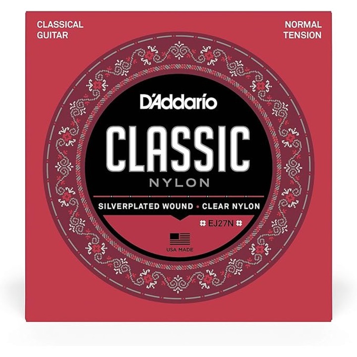 Klasszikus gitárhúrok, normál feszítés, D'Addario EJ27N diák