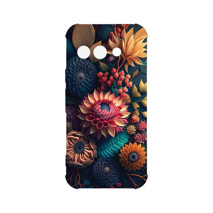 Husa pentru Google Pixel 9a, BestCase® Anti Shock 1.5MM, Colorful Flowers, Rezistenta La Socuri, Protectie camera, ecran si colturi, AS 1241