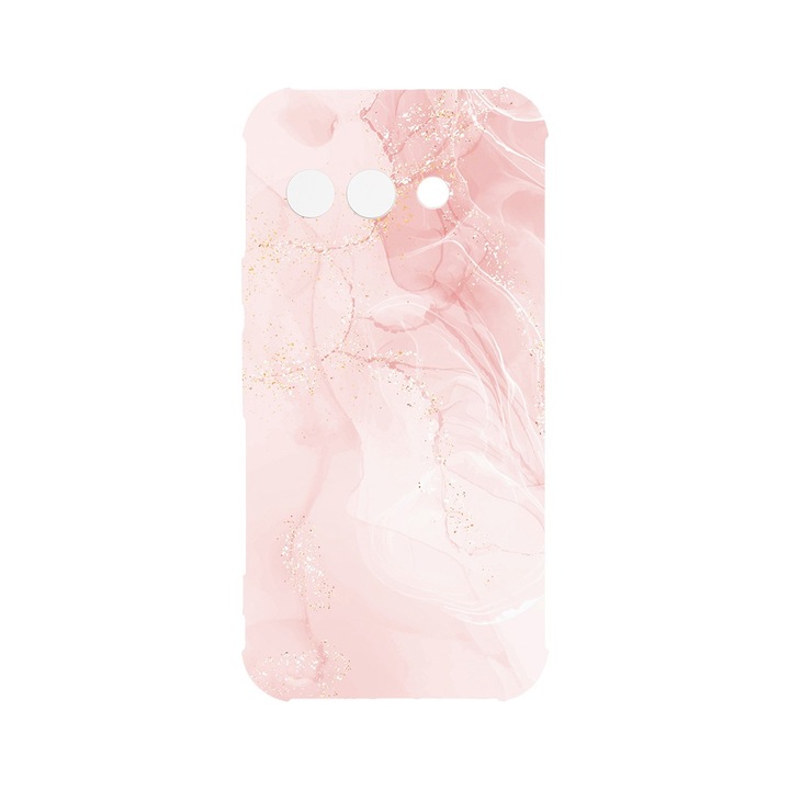 Husa pentru Google Pixel 9a, BestCase® Anti Shock 1.5MM, Pastel Pink Marble, Rezistenta La Socuri, Protectie camera, ecran si colturi, AS 1249