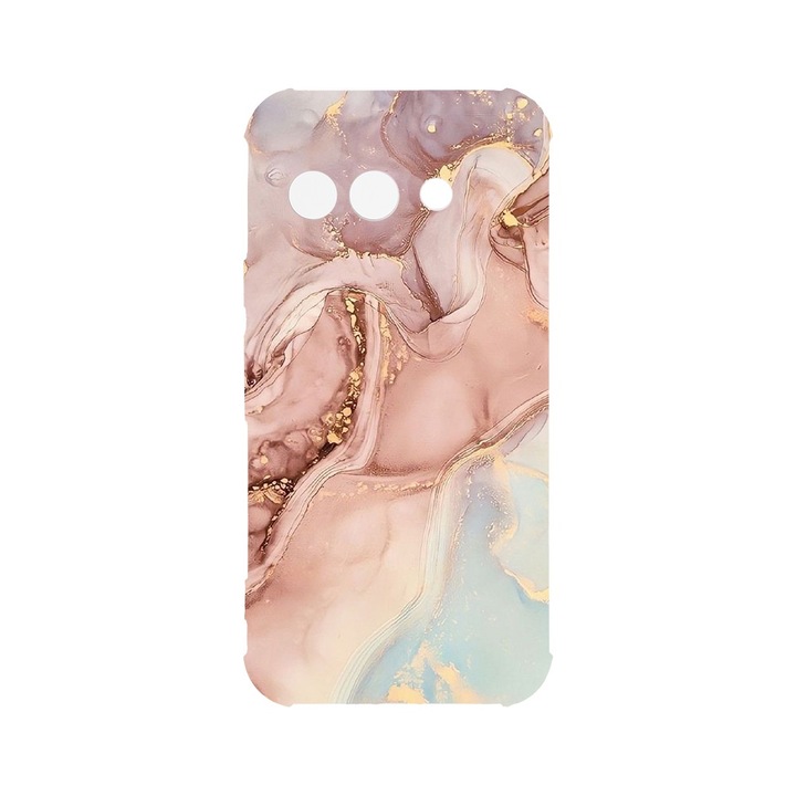 Husa pentru Google Pixel 9a, BestCase® Anti Shock 1.5MM, Rose Marble, Rezistenta La Socuri, Protectie camera, ecran si colturi, AS 1253