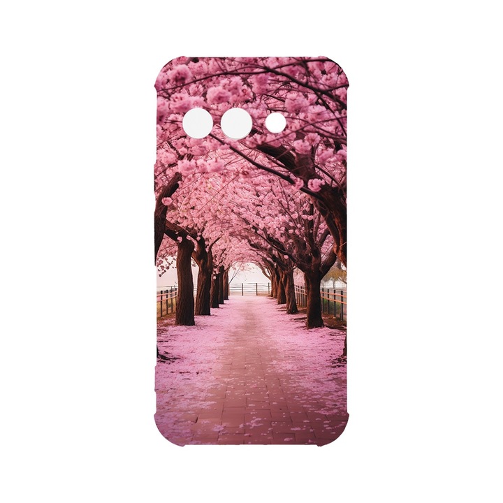 Husa pentru Google Pixel 9a, BestCase® Anti Shock 1.5MM, Cherry Blossom Trees, Rezistenta La Socuri, Protectie camera, ecran si colturi, AS 1379