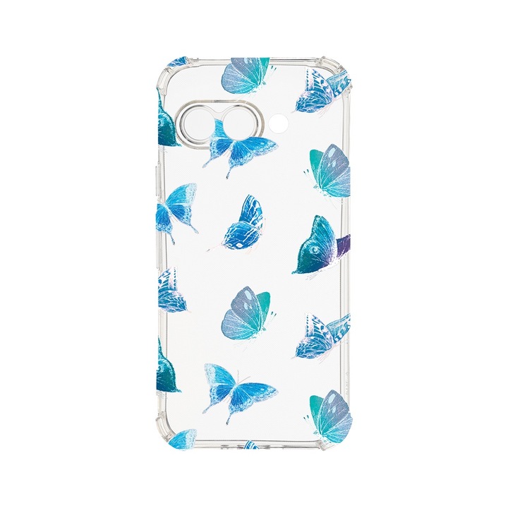 Husa pentru Google Pixel 9a, BestCase® Anti Shock 1.5MM, Butterfly Pattern, Rezistenta La Socuri, Protectie camera, ecran si colturi, AS 1012