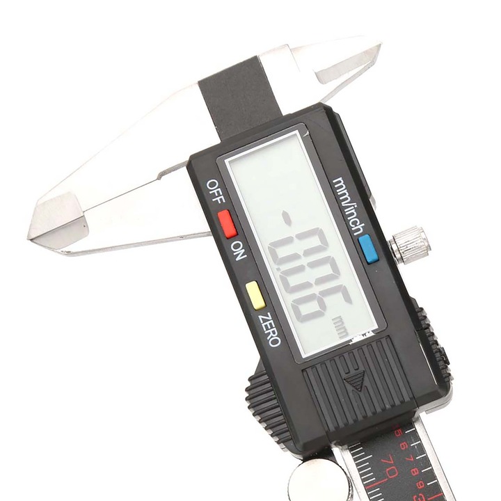 Jormftte digitális tolómérő rozsdamentes acélból, 0-150mm, pontos, ergonomikus