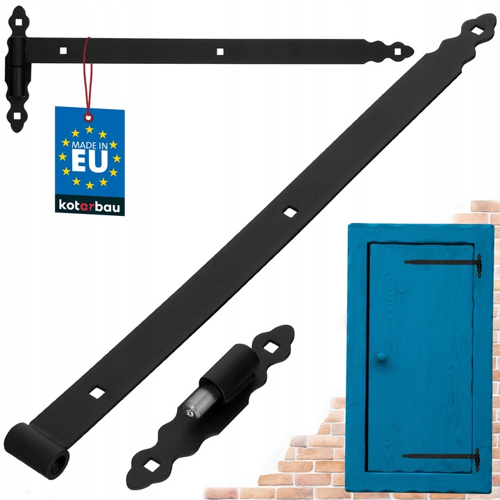 Kotarbau zsanérok, acél, 60 cm, fekete