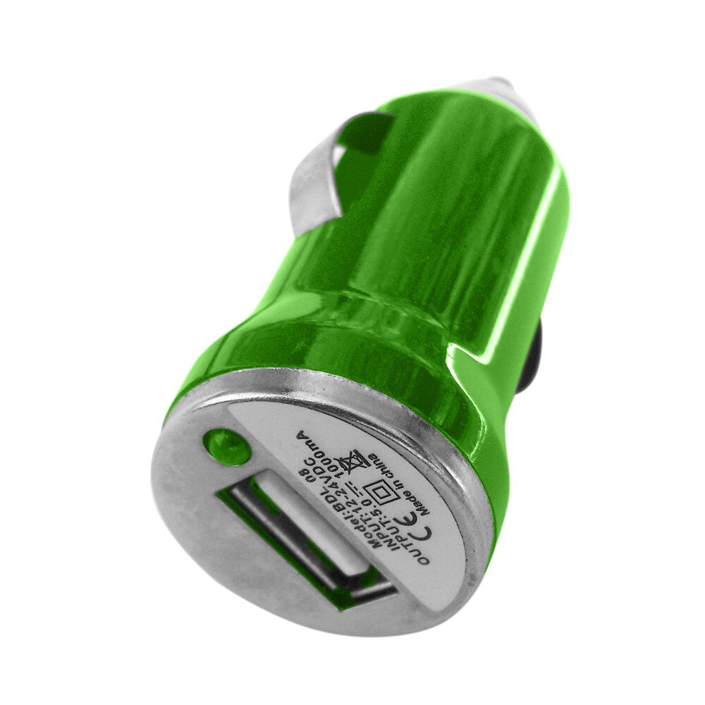 Incarcator auto 1xUSB, 1 A, verde