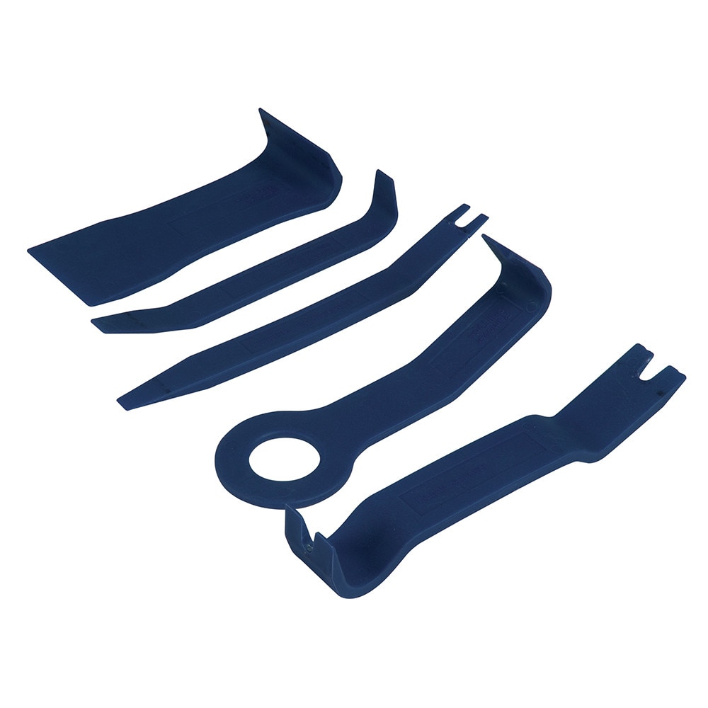 Set 5 chei pvc , extragere clipsuri fata usa auto, Silverline