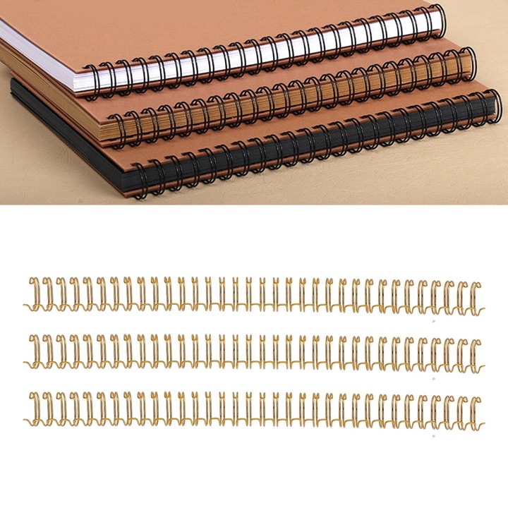 Jormftte iratrendező rendszer, dupla huzalos, 12.7mm, 100 lap kapacitás, 34 hurok, fém