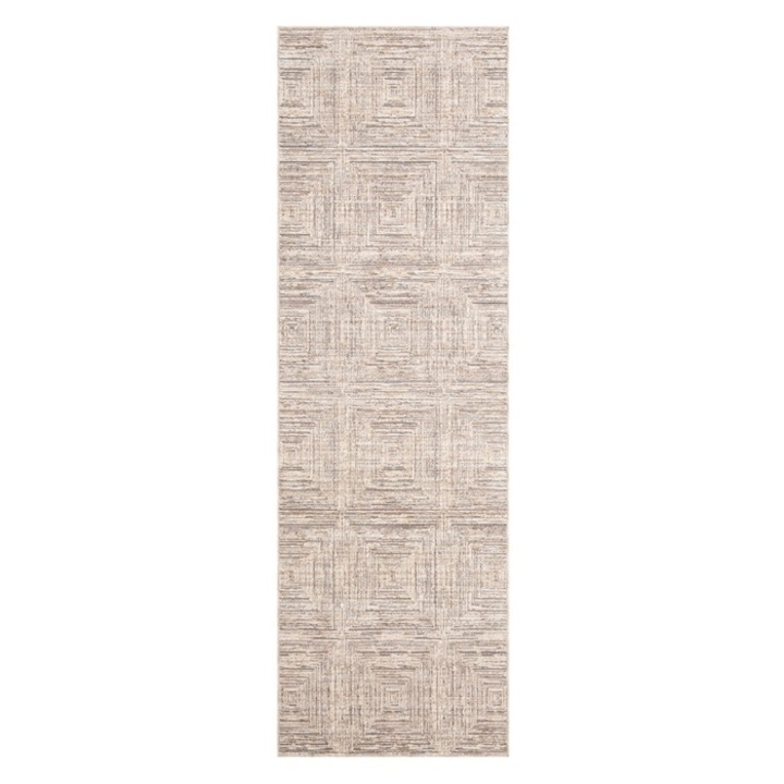 Килим Oriental Weavers Crescent 148-RD9-L, Полиестер, Бежов + кафяв, Правоъгълен, 80 x 250 см