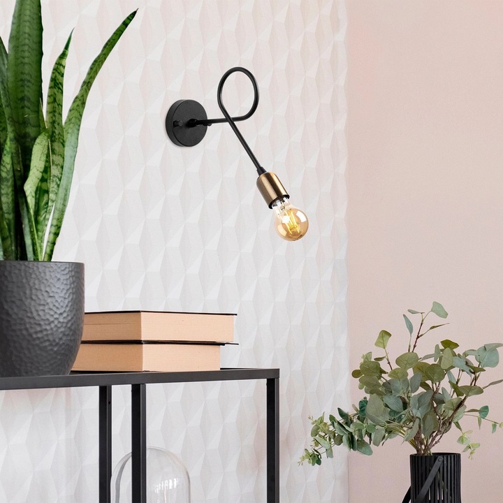 Аплика Вираж 10865 Черно / Месинг