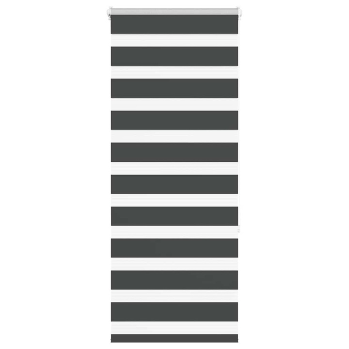 Зеброва щора vidaXL, черна, 55x150 см, Ширина на плата 50,9 см, Полиестер, 0.41 Kg