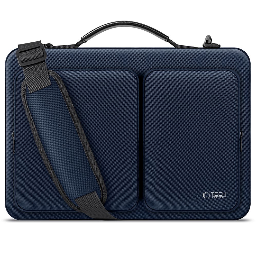 Geanta TECH-PROTECT Defender Bag compatibila cu laptop 15/16 inch Navy Blue