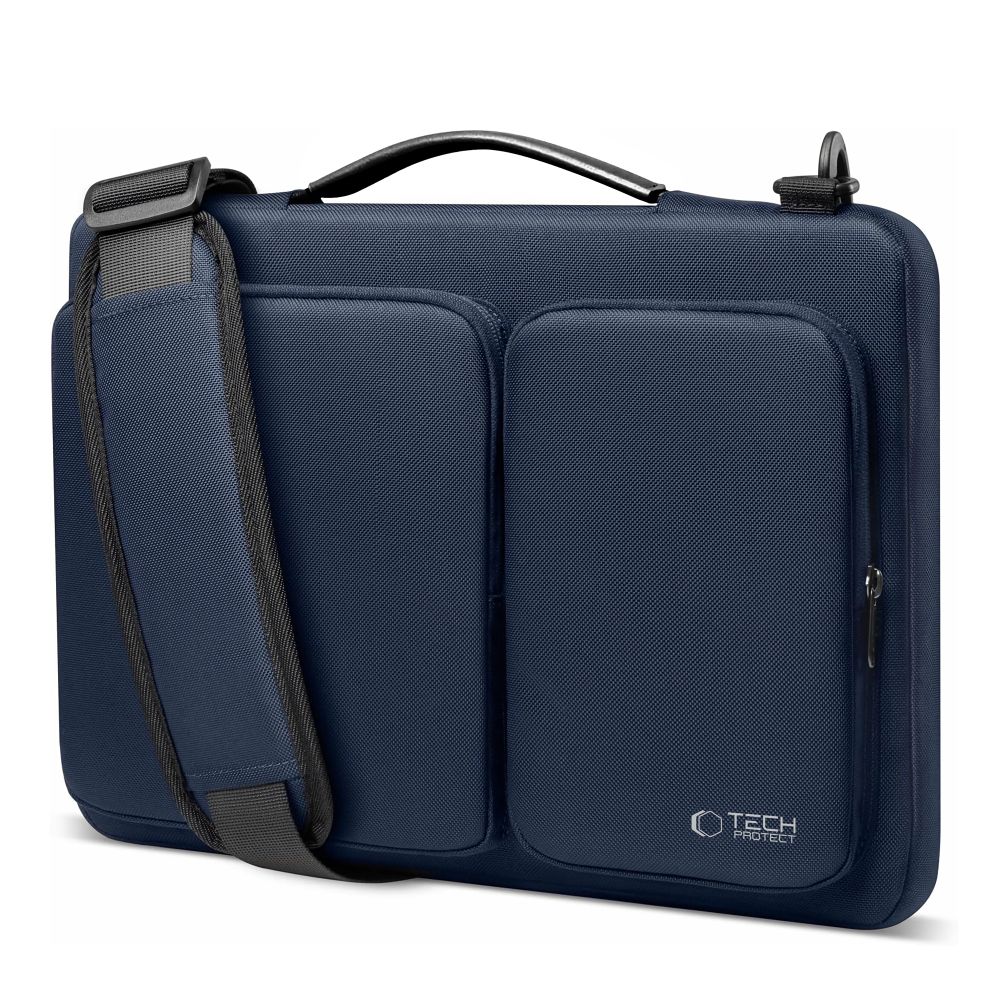 Geanta TECH-PROTECT Defender Bag compatibila cu laptop 15/16 inch Navy Blue