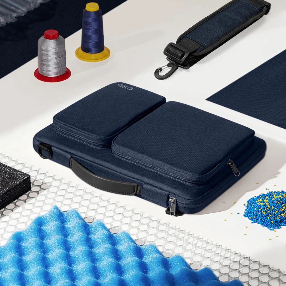 Geanta TECH-PROTECT Defender Bag compatibila cu laptop 15/16 inch Navy Blue