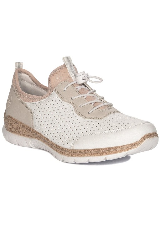 Дамски обувки Rieker, 859527, Синтетика, Бежови