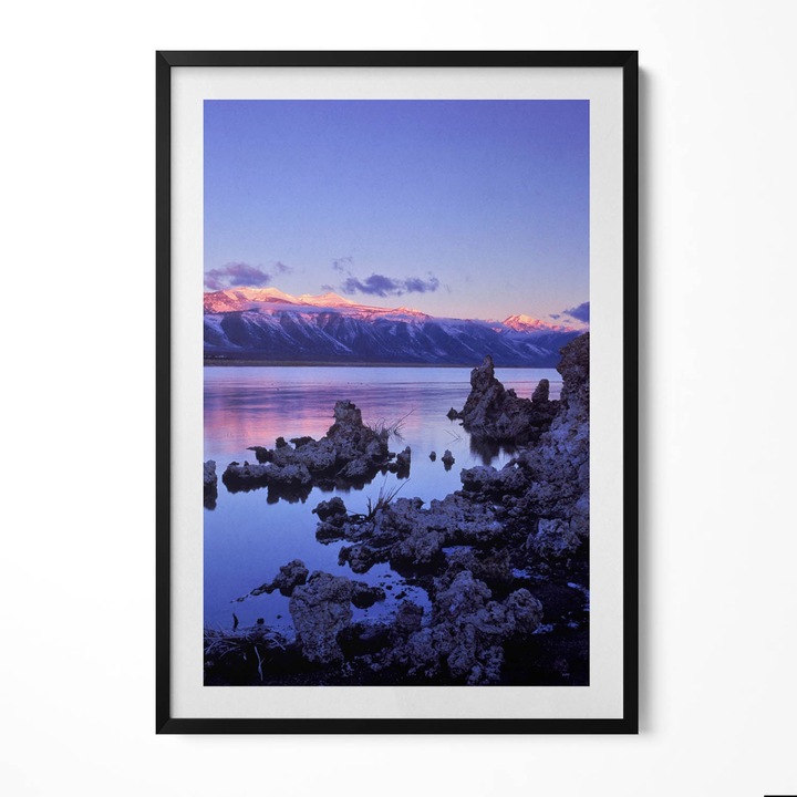 Tablou Inramat, Wallfluent, Lacul Mono California SUA, Rama negru, 70x100 cm, 010330010150200280360