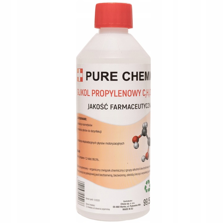 Propilén-glikol, 500 ml, gyógyszerészeti, 99,5%