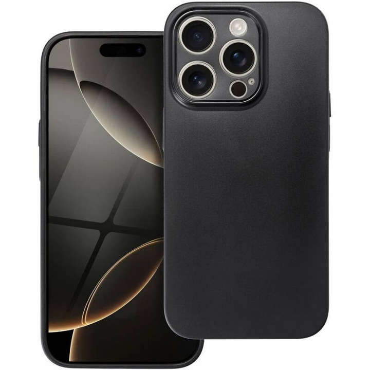 Husa UltraThin Matt Neagra pentru Apple iPhone 16 Pro Max