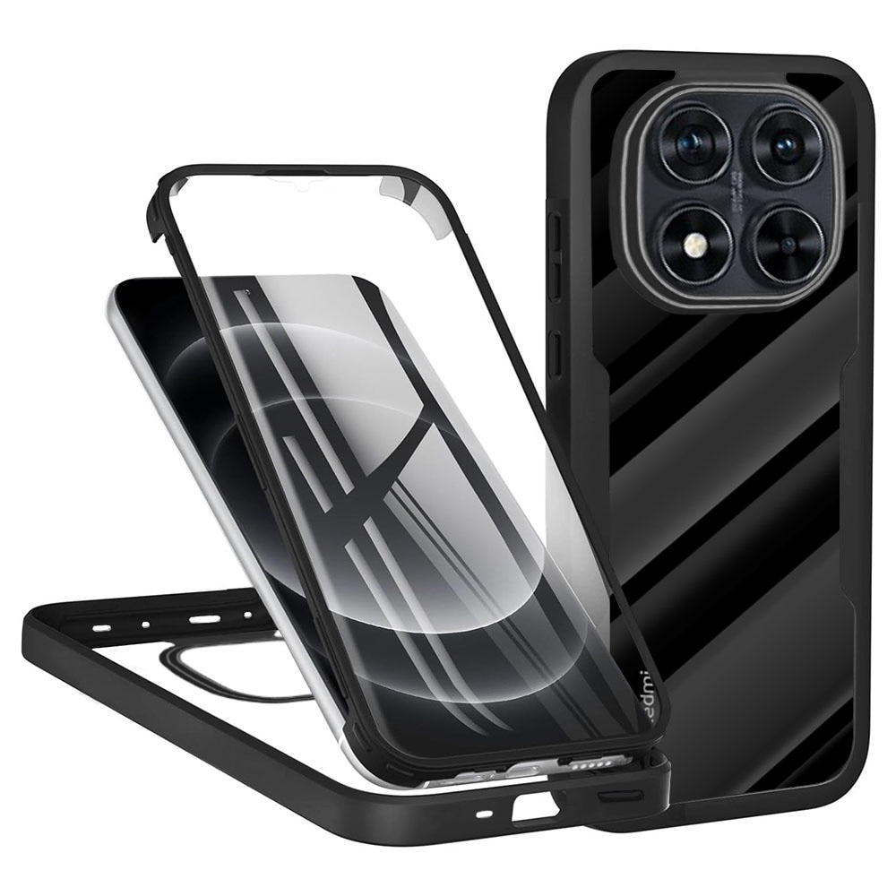 Husa pentru Xiaomi Redmi Note 14 Pro / Note 14 Pro+ / Poco X7 DaDen® ColorVerse 360, Antisoc, Protectie completa spate-ecran, Negru