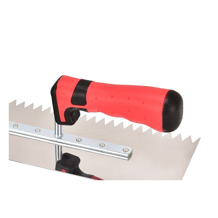 Instrument profesional de tencuit, mistrie, potrivit pentru lucrul cu faianta, otel inoxidabil ingrosat, zimtat, puternic si durabil