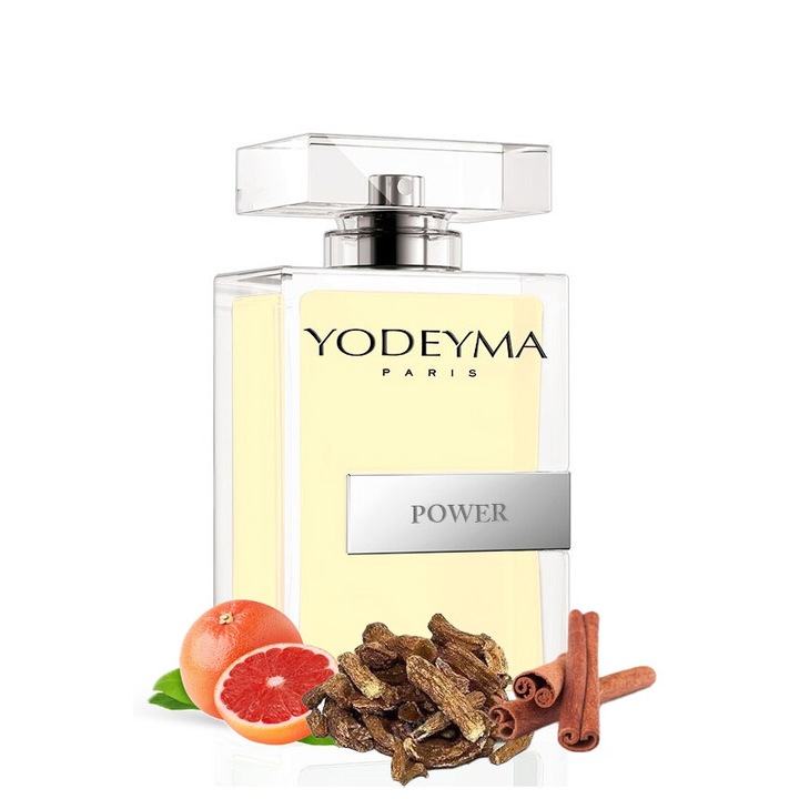 Yodeyma Power Apa de parfum pentru barbati, nuante de grapefruit, scortisoara si pachuli, dedicat barbatului carismatic si plin de energie, 100ml