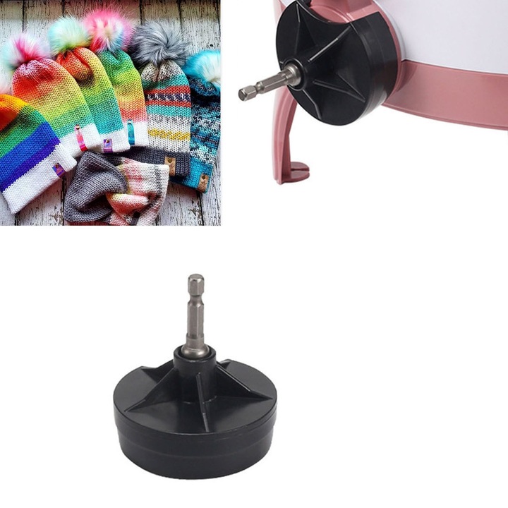 Адаптер за плетачна машина Jormftte, комплект, материал ABS и желязо, размери 6.6x1.8x3.3 см, домашна употреба