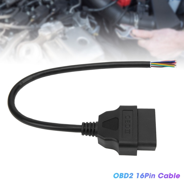 Диагностичен адаптер 16Pin, джобен, 30см, ABS