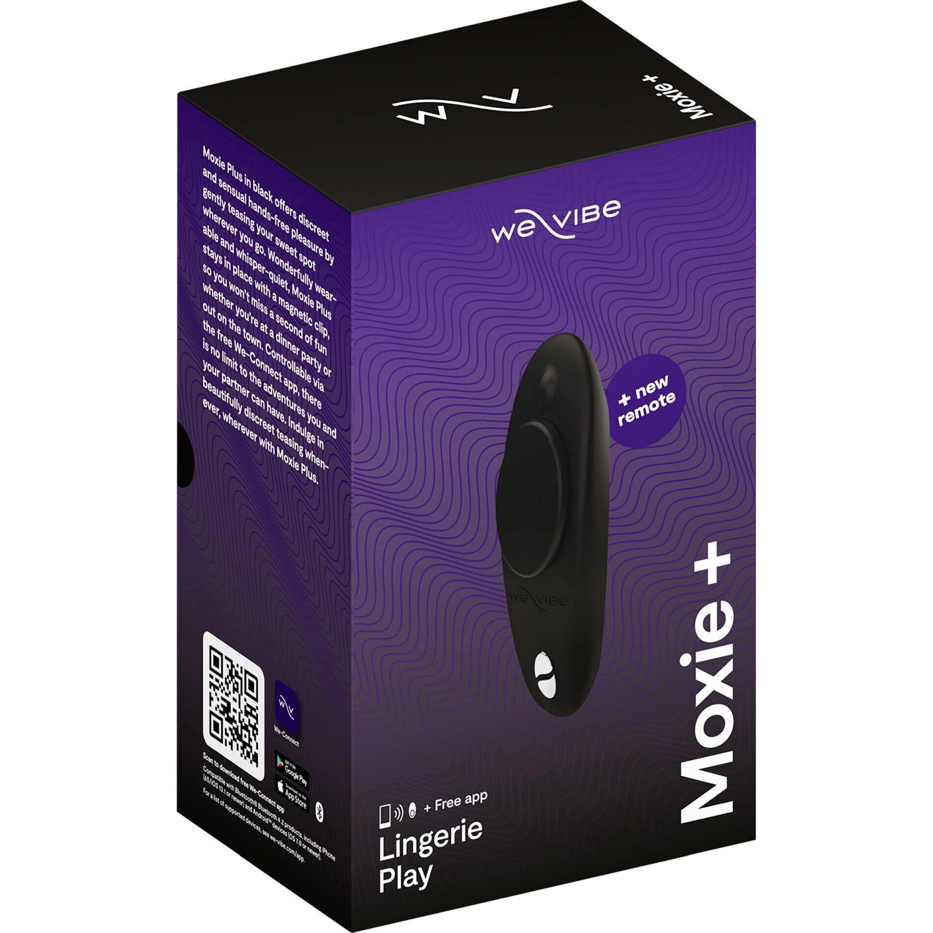 Vibrator Moxie, We-Vibe, 7 moduri de vibratie, waterproof, 3.6x4