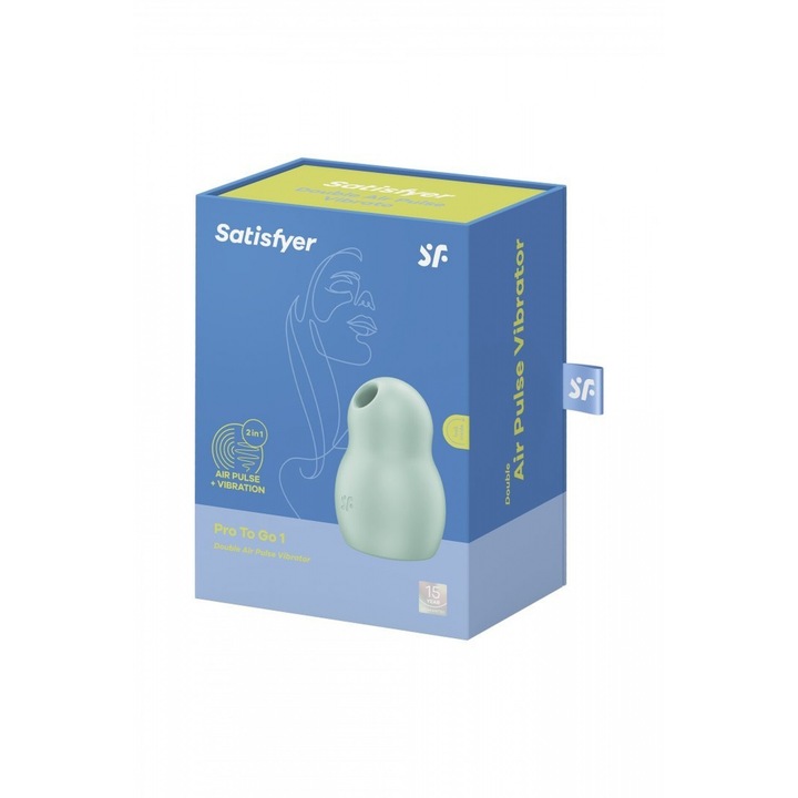 Satisfyer Pro To Go 1 vibrátor, 11 intenzitás, 12 program, vízálló, bőrbarát szilikon