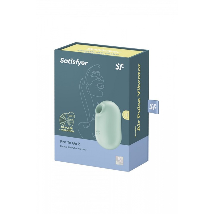 Satisfyer Pro To Go 2 vibrátor, 11 intenzitás, 12 program, szilikon, vízálló
