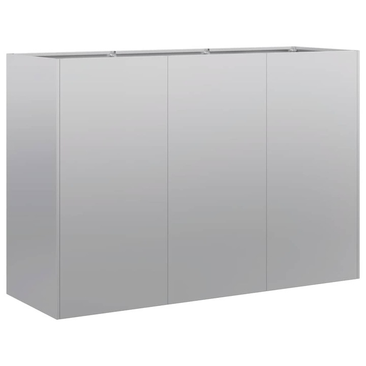 Jardiniera vidaXL, 120x40x80 cm, otel galvanizat, 14.9 Kg