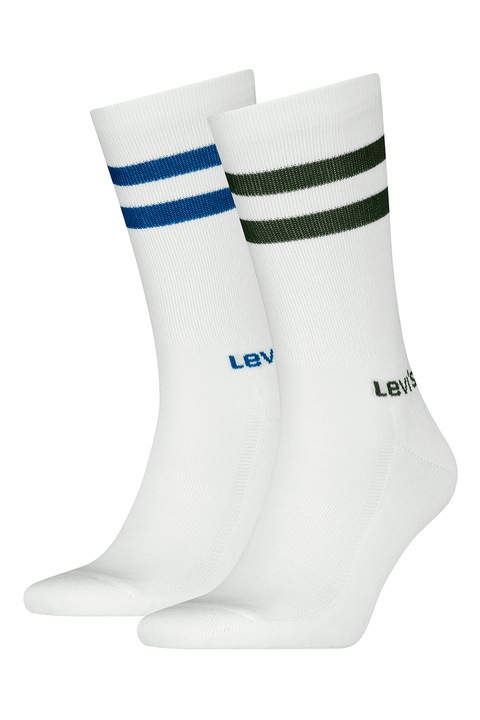 Levi's, Унисекс дълги чорапи - 2 чифта, Черен/Тъмносин/Мръснобял