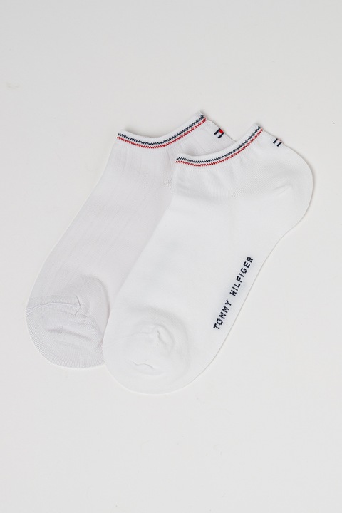 Tommy Hilfiger, Чорапи до глезена - 2 чифта, Бял