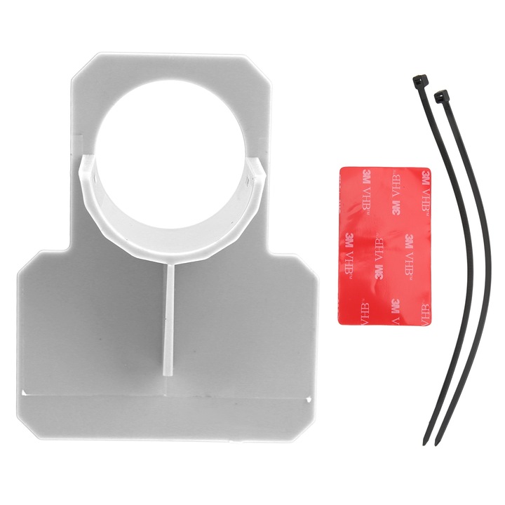 Jormftte medencecső-tartók, készlet, műanyag, 32 mm, szürke