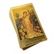 Carti de tarot, potrivite pentru incepatori, material PET, impermeabil, auriu